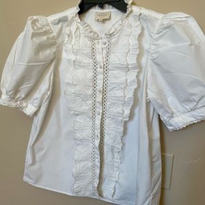 Sézane Valentina Blouse size 40 100% cotton